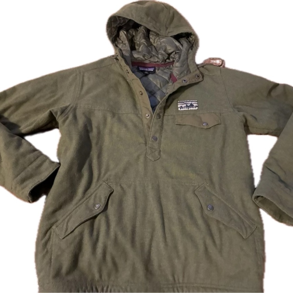 Patagonia Men’s XXS Reclaimed Wool Snap-T Pullover Hoody 40th Anniversary